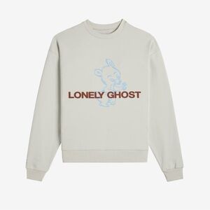 Lonely Ghost Cream Crewneck Sweater